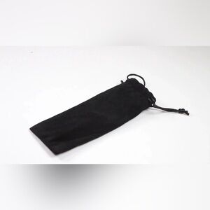 ⭐️Black Drawstring Pouch with White Text⭐️